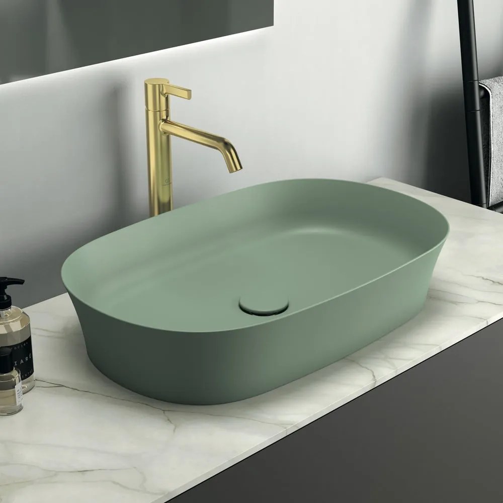 Zielona ceramiczna umywalka 60x38 cm Ipalyss – Ideal Standard