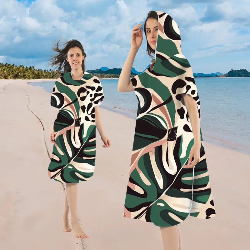 Ponczo plażowe SAFARI kolorowe 80x145 cm