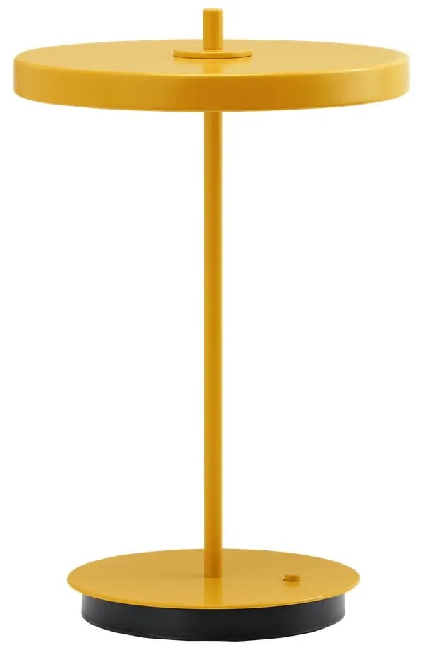 Żółta metalowa lampa stołowa LED z metalowym kloszem (wysokość 31 cm) Asteria Move – UMAGE