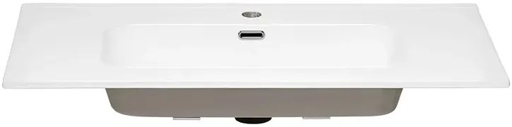 Biała ceramiczna umywalka meblowa 90 cm W1-D91