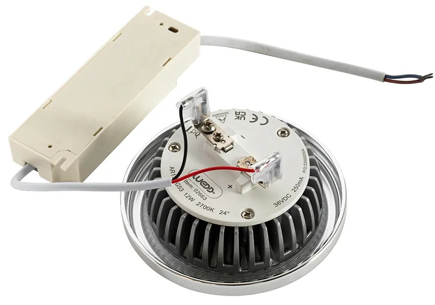 Żarówka LED G53 ściemnialna AR111 12W 600lm 2700K