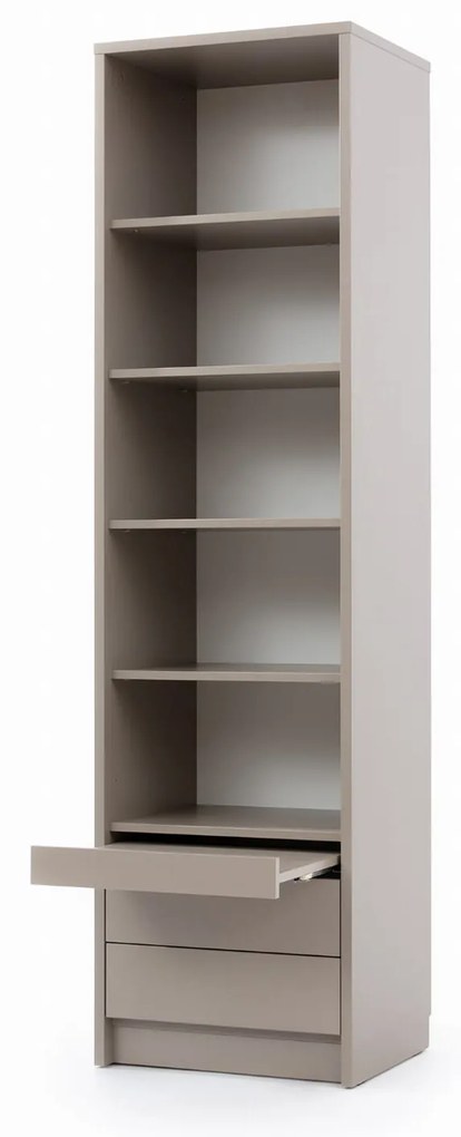 Regał GENIUS "RP-S" szer. 60 cm z półkami, wysuwanym blatem i szufladami (kolor do wyboru)