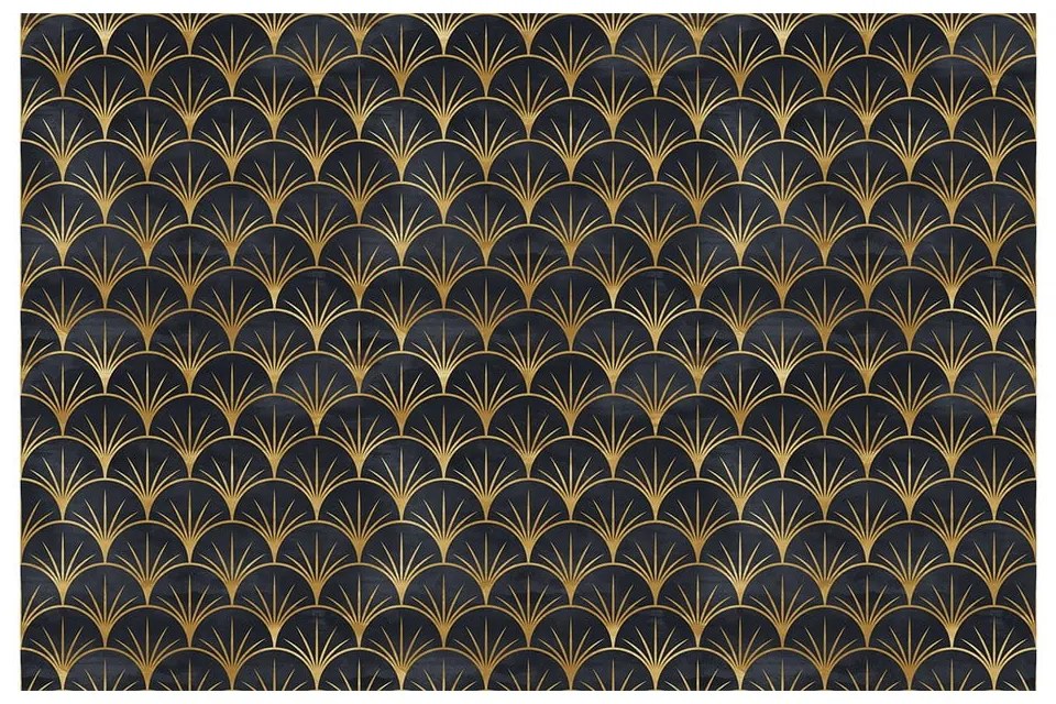 Dekoracyjna tapeta na meble w czarno-złotym kolorze Ambiance Youlika