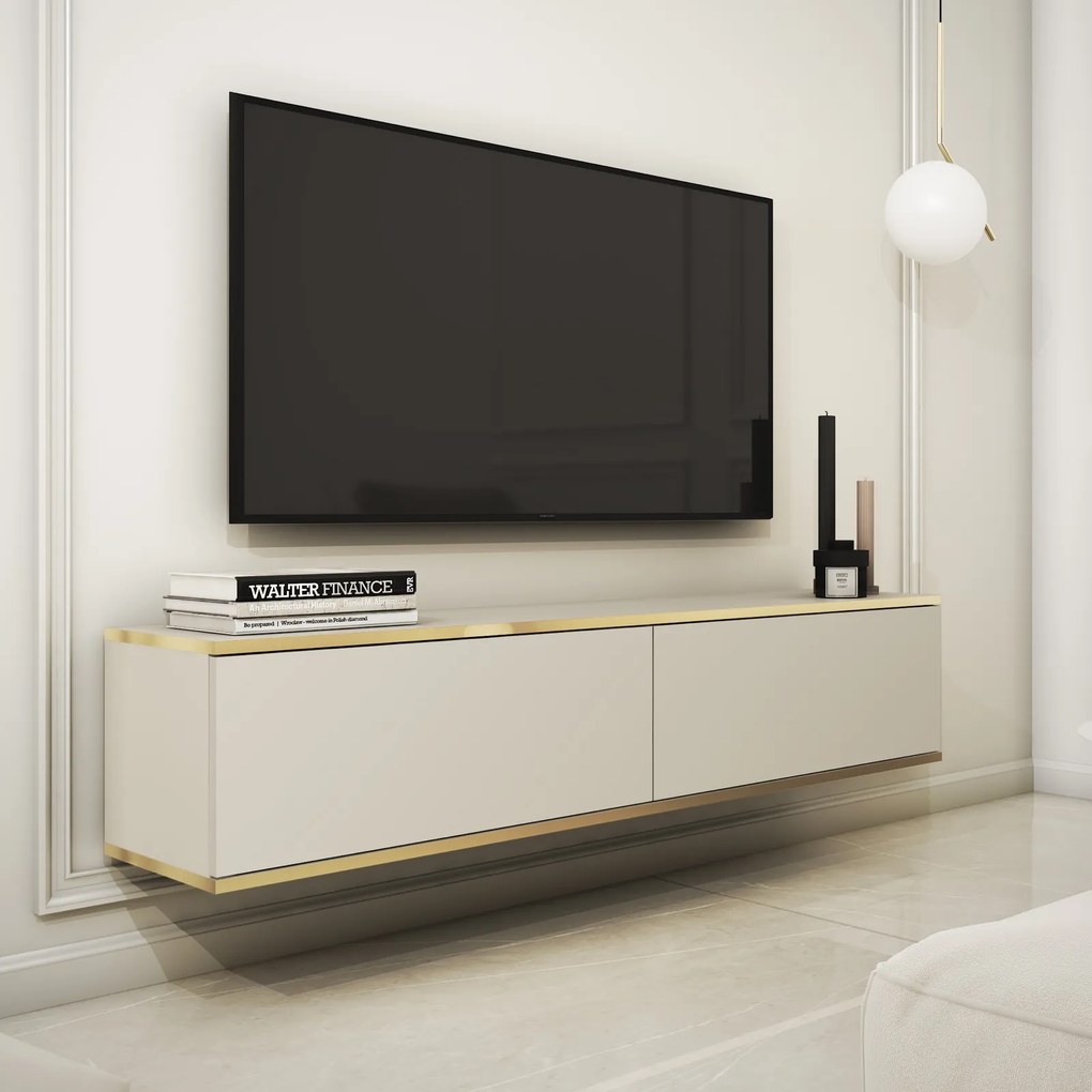 Wisząca szafka pod telewizor RTV135 w stylu glamour