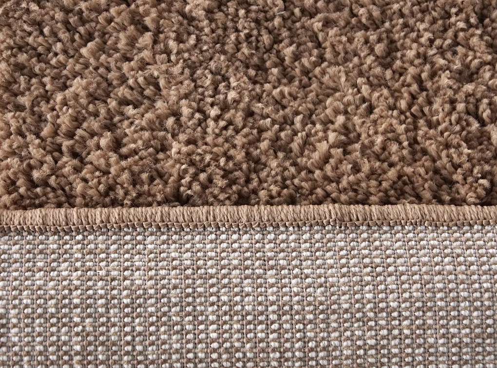 Dywan shaggy Best jednokolorowy cappucino 80 cm x 250 cm