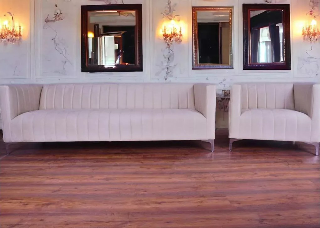 Zestaw wypoczynkowy - 3-osobowa sofa Averio III + tapicerowany fotel Averio