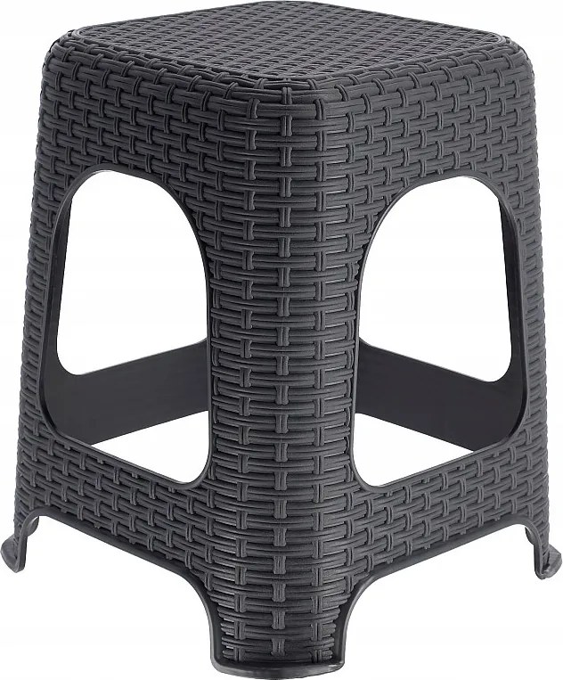 KADAX Taboret kuchenny Habol 45 x 26 cm, antracyt