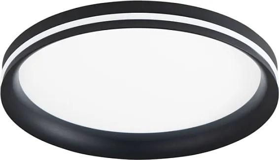 Isy - Aluminiowa lampa sufitowa LED Fabas Luce - Zintegrowana dioda LED 42W IP20 Czarna