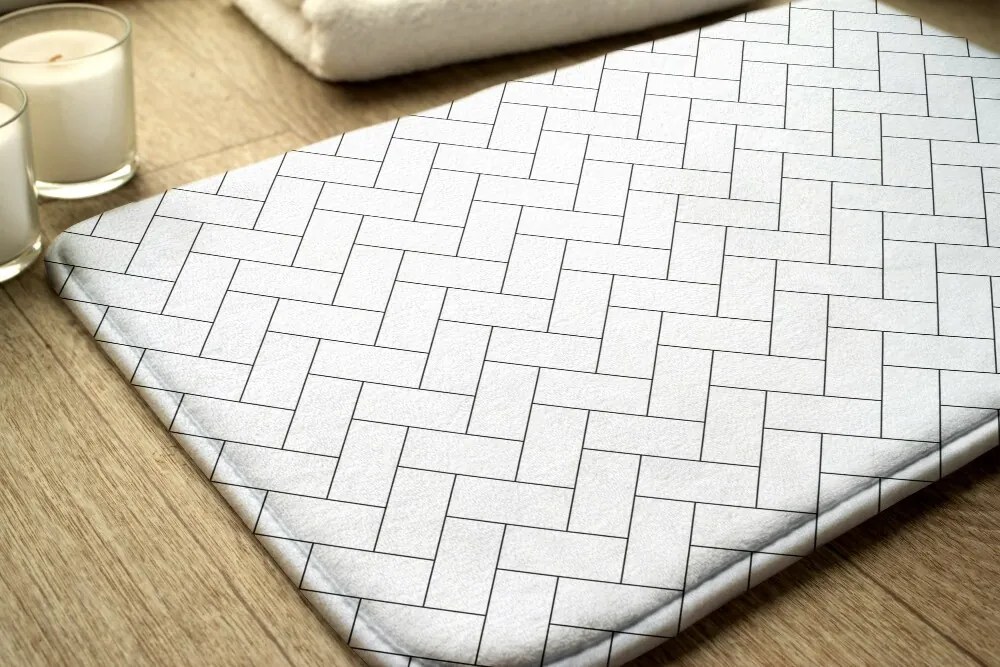 Dywanik łazienkowy antypoślizgowy Dywanik łazienkowy antypoślizgowy Prostokąty Wzór