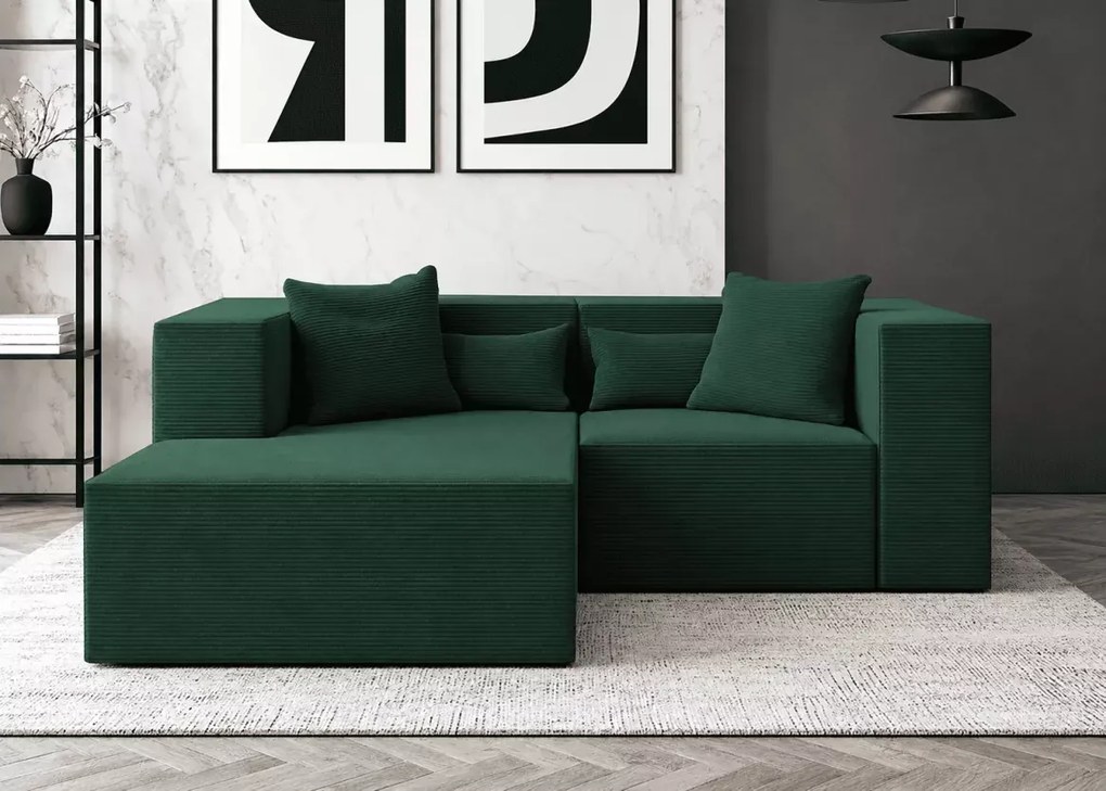 Narożnik modułowy Terospito S 208x180 cm sztruks Poso nowoczesny wygodny