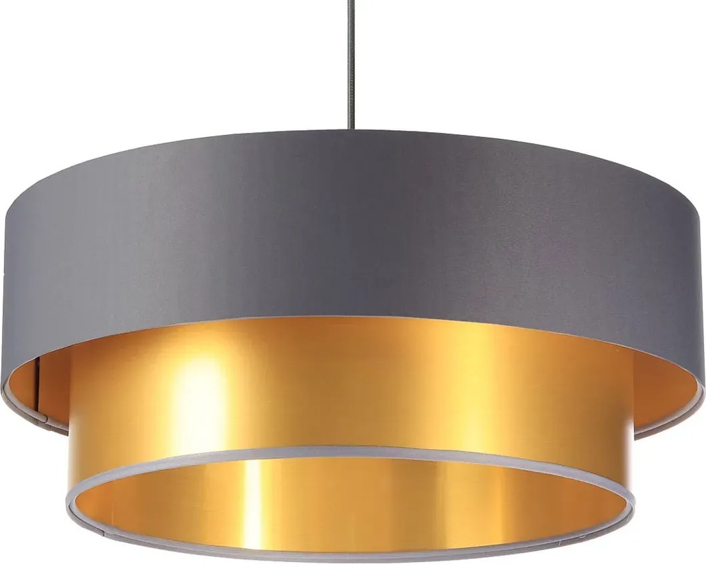 Złoto-szara lampa wisząca w stylu glamour - 4X S418 E5-G57