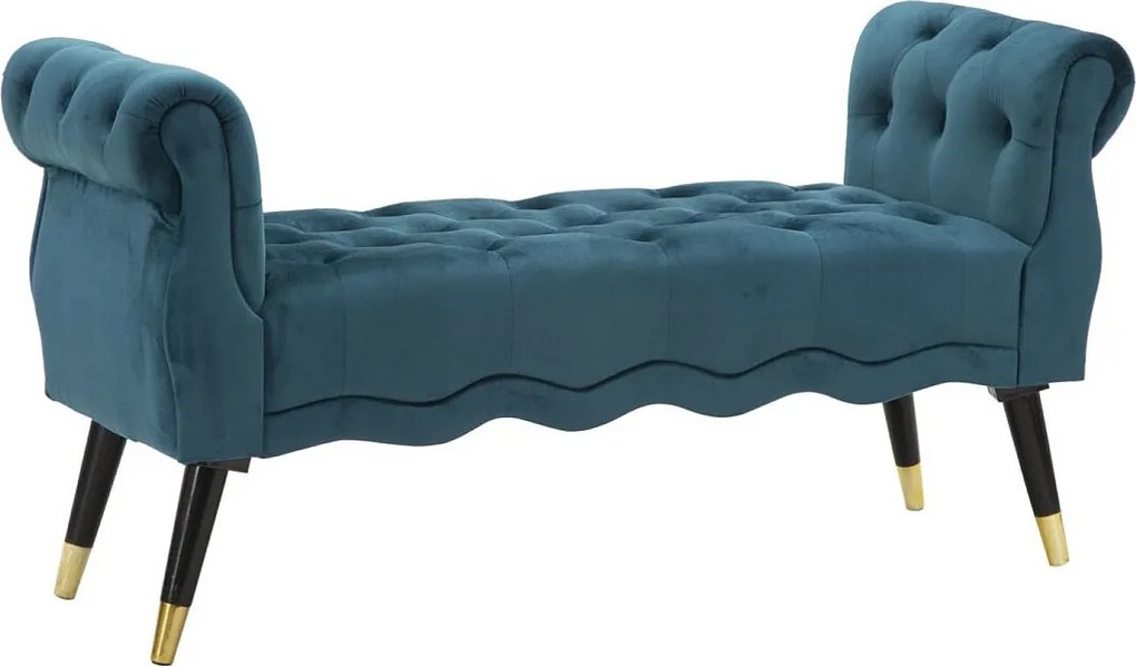 Ławka Paris Teal/Gold Cm 120X40X60