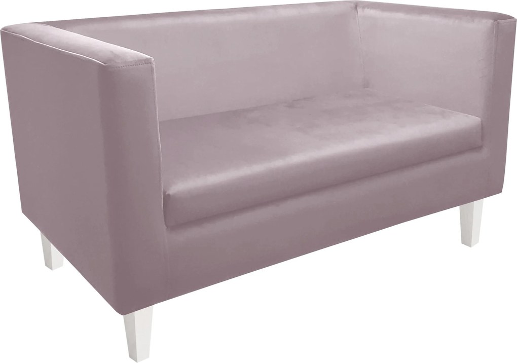 Sofa Monaco : Kolor nogi - Biała, Kolor tkaniny - VELVET - MG55, Typ tkaniny - Velvet, Wysokość nogi - 15 cm