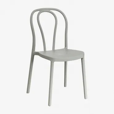 Zestaw 2 Sztaplowanych Krzeseł Jadalnianych Z Polipropylenu Mizzi Awokado - Sklum