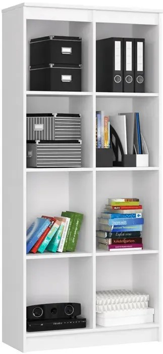 Biały regał na zabawki do pokoju dziecięcego P5-A41