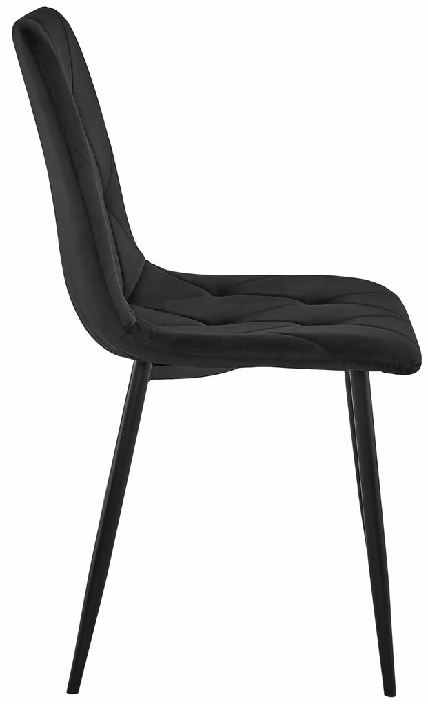 Zestaw stół NP 120x80 Craft Czarny + 4 krzesła LIBRA czarne