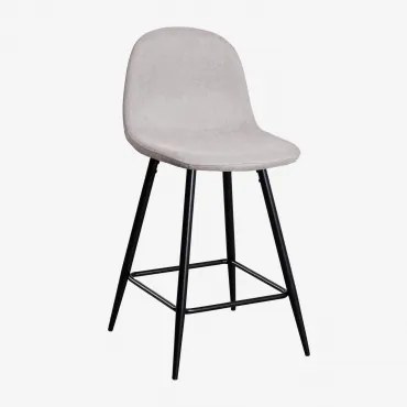 Zestaw 4 Wysokich Stołków Glamm Negro & ↑65 Cm & Concrete - Sklum