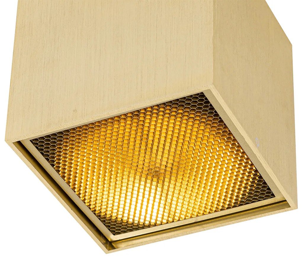 Designerski reflektor złoty - Box HoneyDesignerski Oswietlenie wewnetrzne