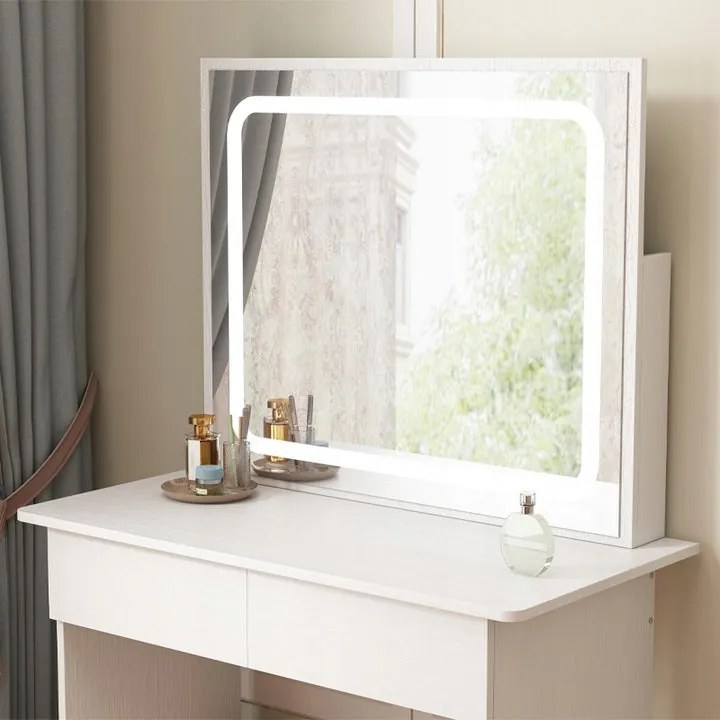 Toaletka kosmetyczna makijażu wizażu z lustrem LED 90 cm