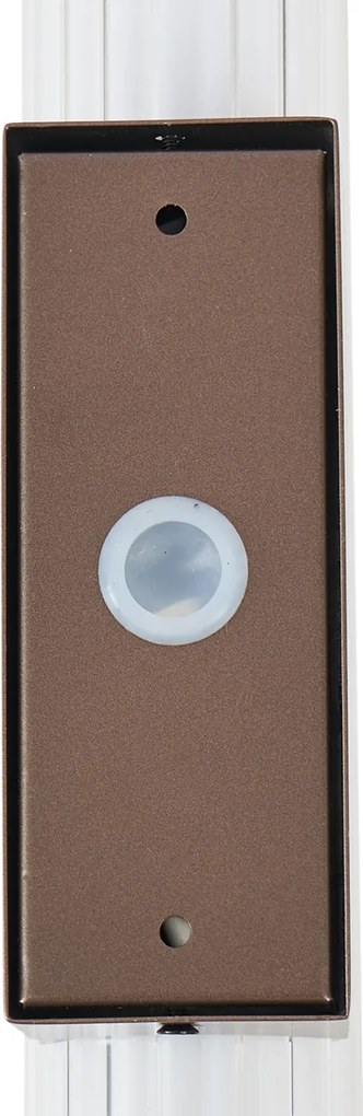 Lampa ścienna retro brązowa 40,4 cm z LED IP44 - Coco