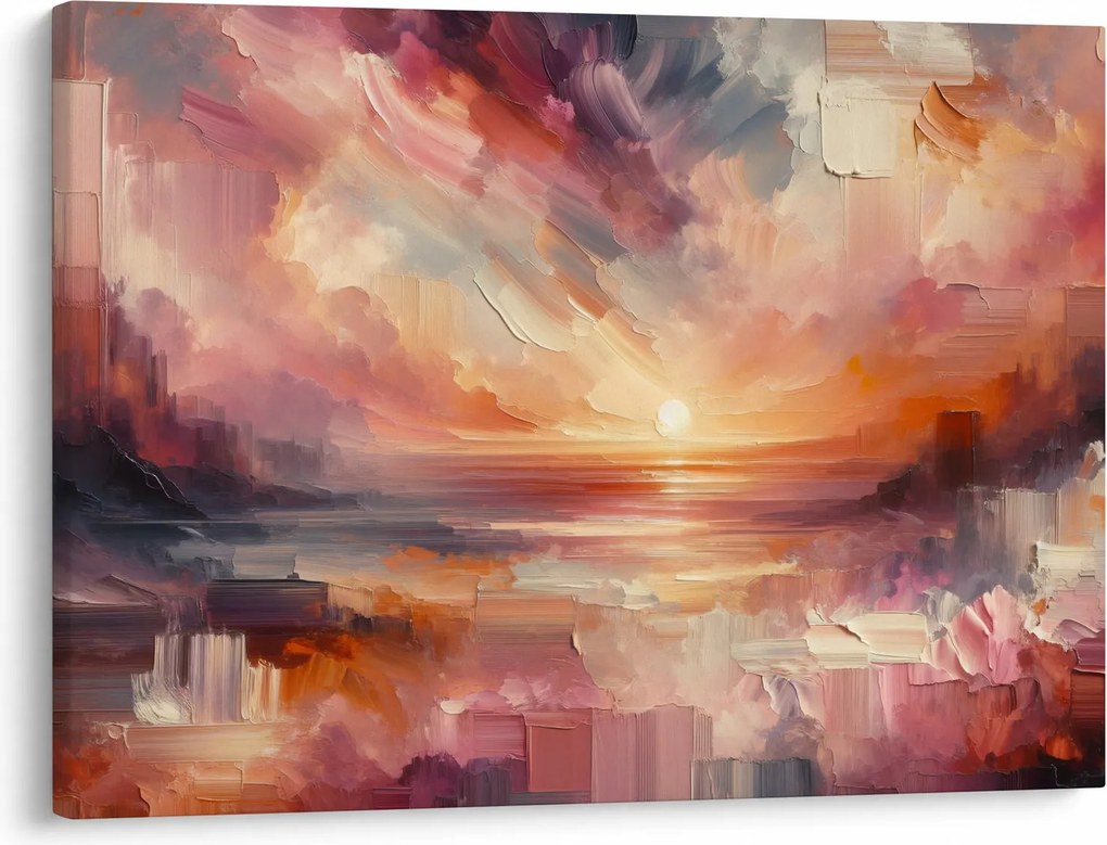 Obraz - Malowane zorze (70x50 cm)