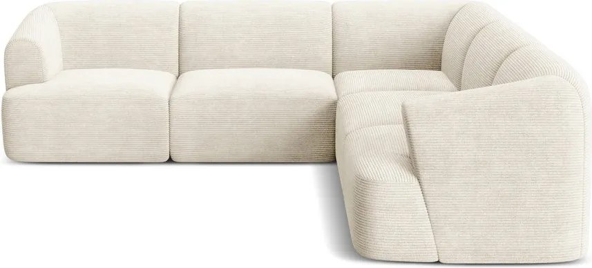 Beżowy sztruksowy narożnik Campi – Cosmopolitan Design