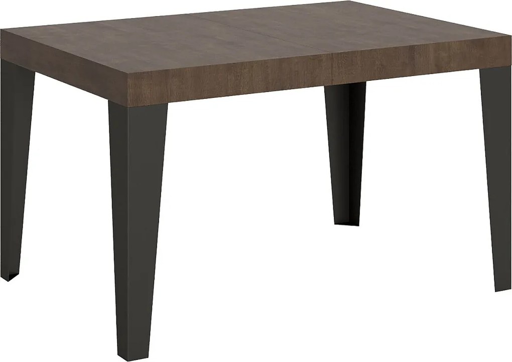 Stół rozkładany 140/224x80cm Flame orzech nogi antracytowe