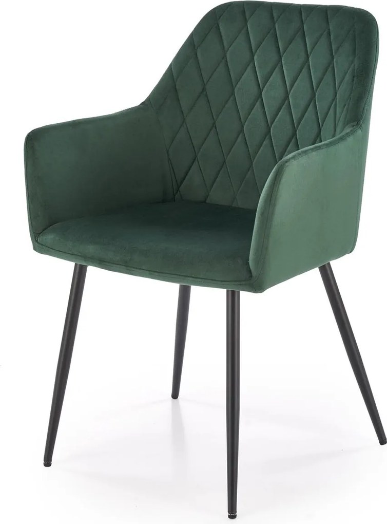 Krzesło do jadalni z wysokimi podłokietnikami K558 Halmar