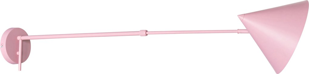 Designerska lampa ścienna różowa regulowana - Triangolo