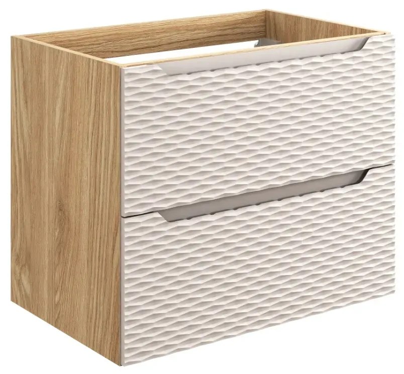 Szafka pod umywalkę OCEAN BEIGE 82-70-2S 70cm dąb olejowany/beżowa COMAD