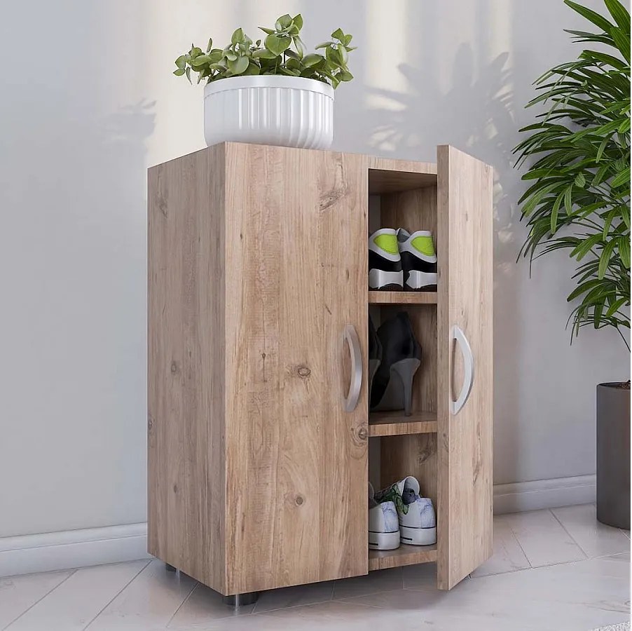 Drewniana duża szafka na buty Regał Ulas 3