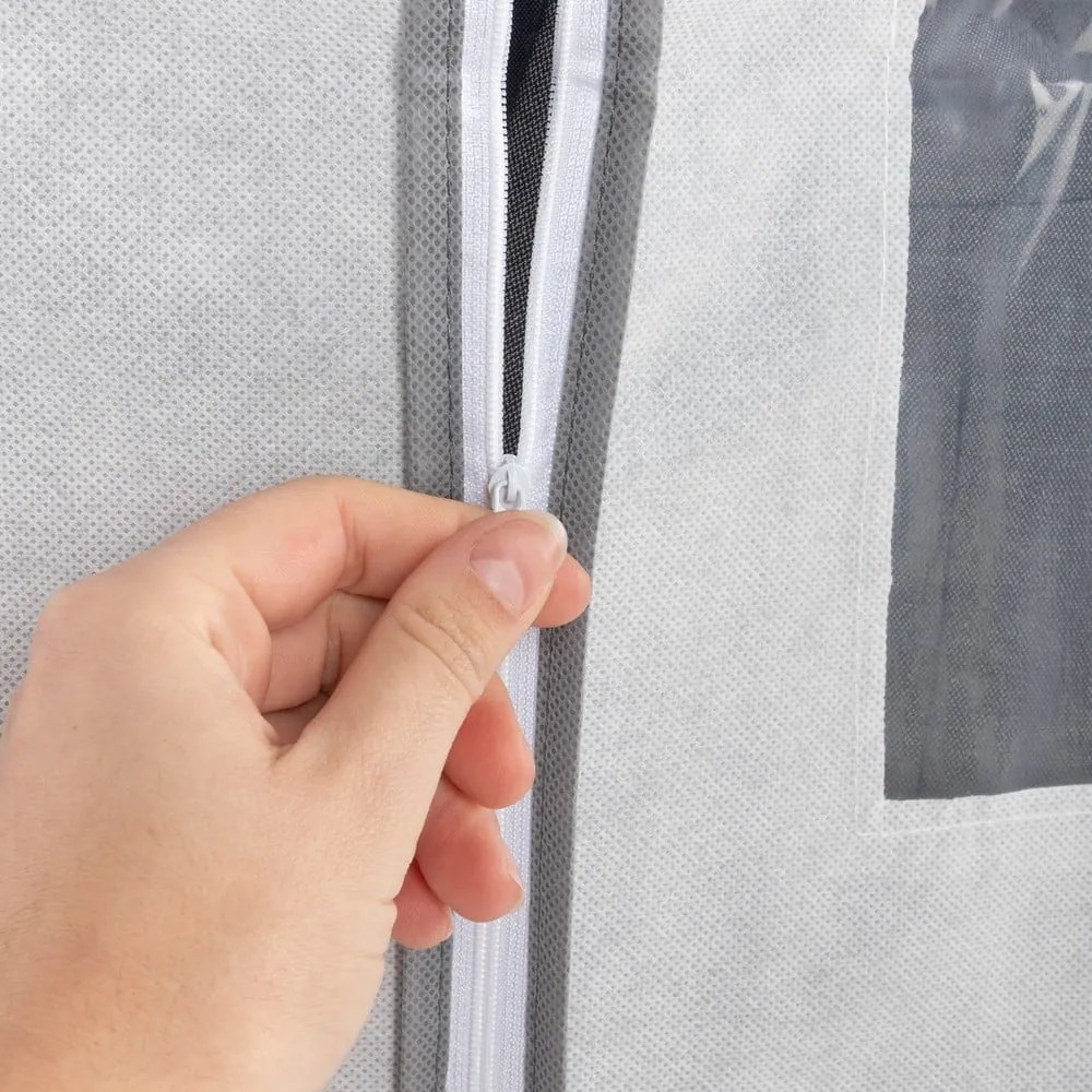 Biały wiszący pokrowiec na ubrania Compactor Suit Bag White