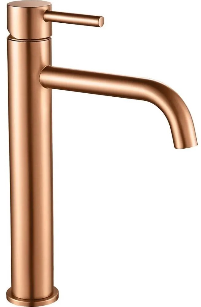 REA-B1114 - Bateria umywalkowa LUNGO 28 cm szczotkowana miedź