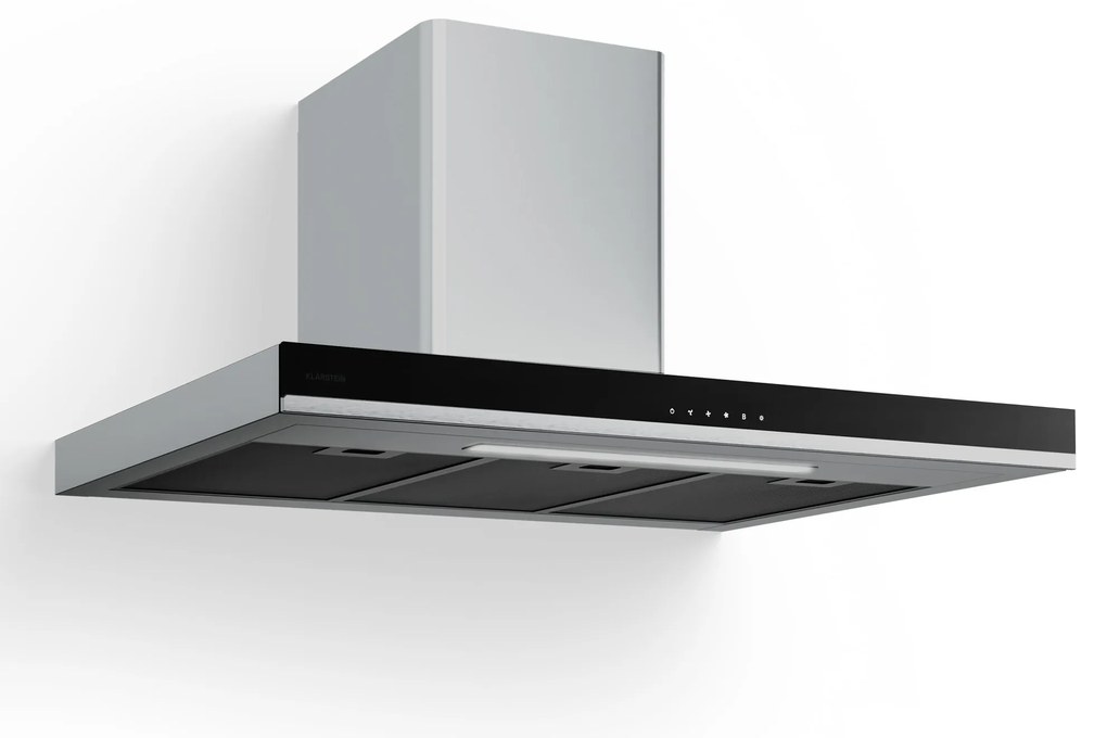 Klarstein Verosteel 90cm Ekst/Recy Okap przyścienny Stal nierdzewna