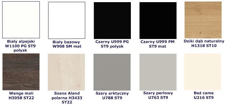 Szare biurko nowoczesne na wymiar H9-N49