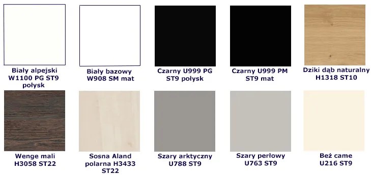Szare biurko nowoczesne na wymiar - Pontia 3X