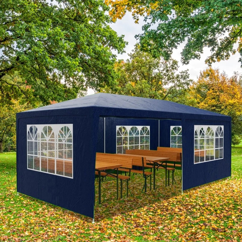 Namiot imprezowy NEAPOL, 3x6m, niebieska Jurhan