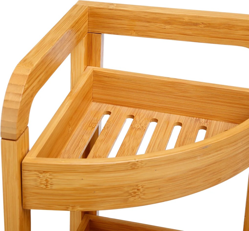 Regał bambusowy do łazienki