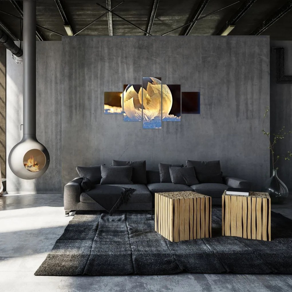 Obraz zamrożonej bańki (125x70 cm)