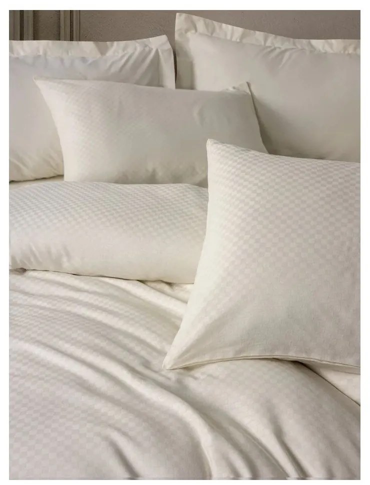 Beżowa pościel dwuosobowa z bawełny renforcé 240x220 cm Checkered – Mila Home Luxury