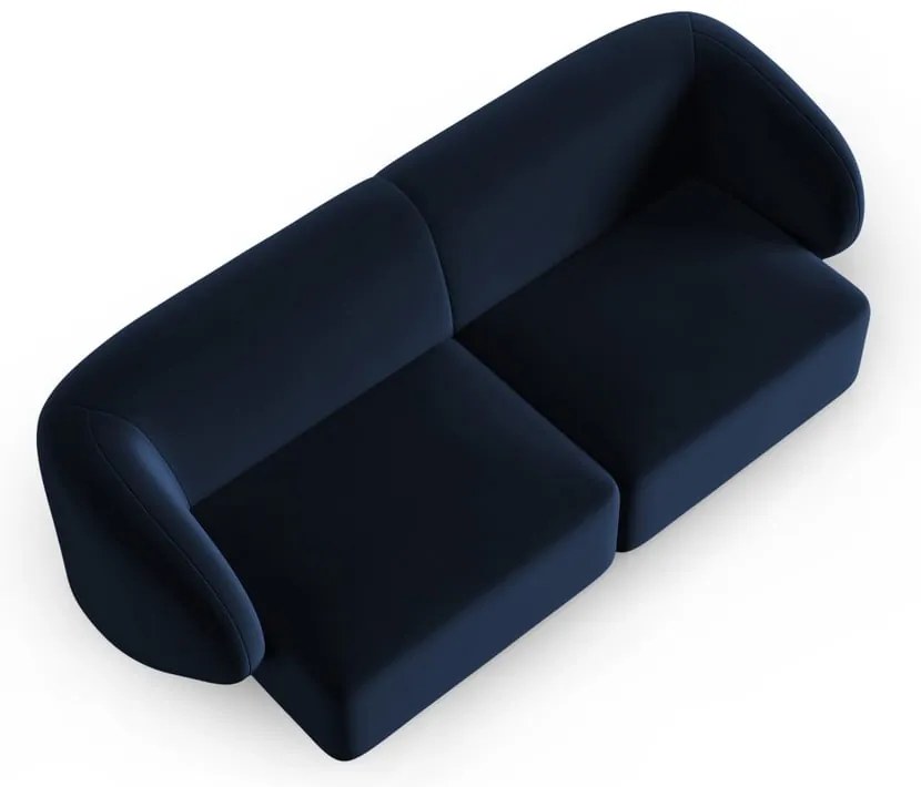 Niebieska aksamitna sofa 188 cm Paolo – Milo Casa