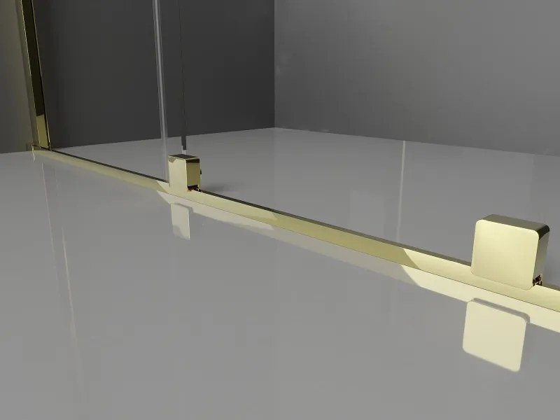 Mexen Velar drzwi prysznicowe rozsuwane 100 cm, transparent, złote - 871-100-000-01-50