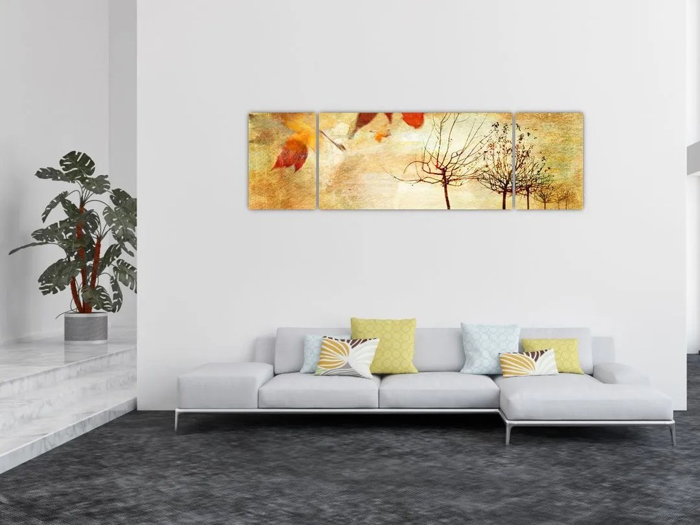 Obraz - Jesienny nastrój (170x50 cm)