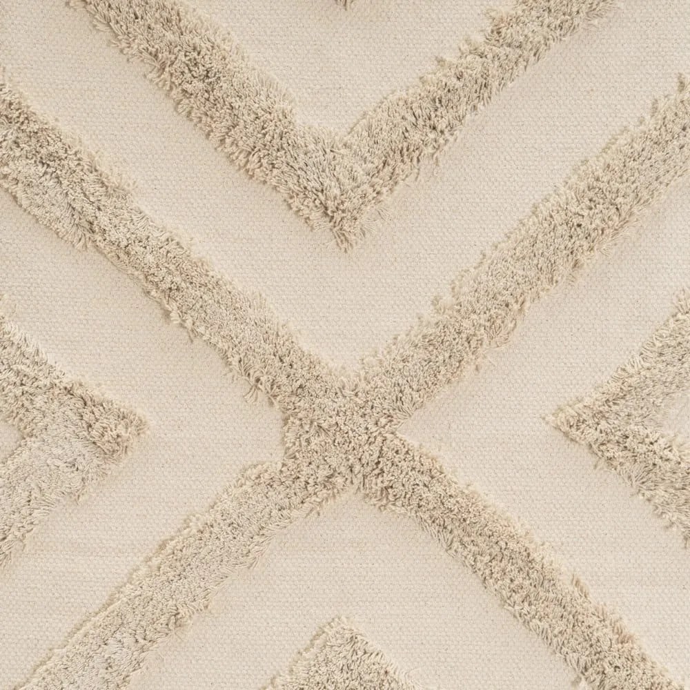 Kremowy bawełniany dywan odpowiedni do prania 50x80 cm – Casa Selección