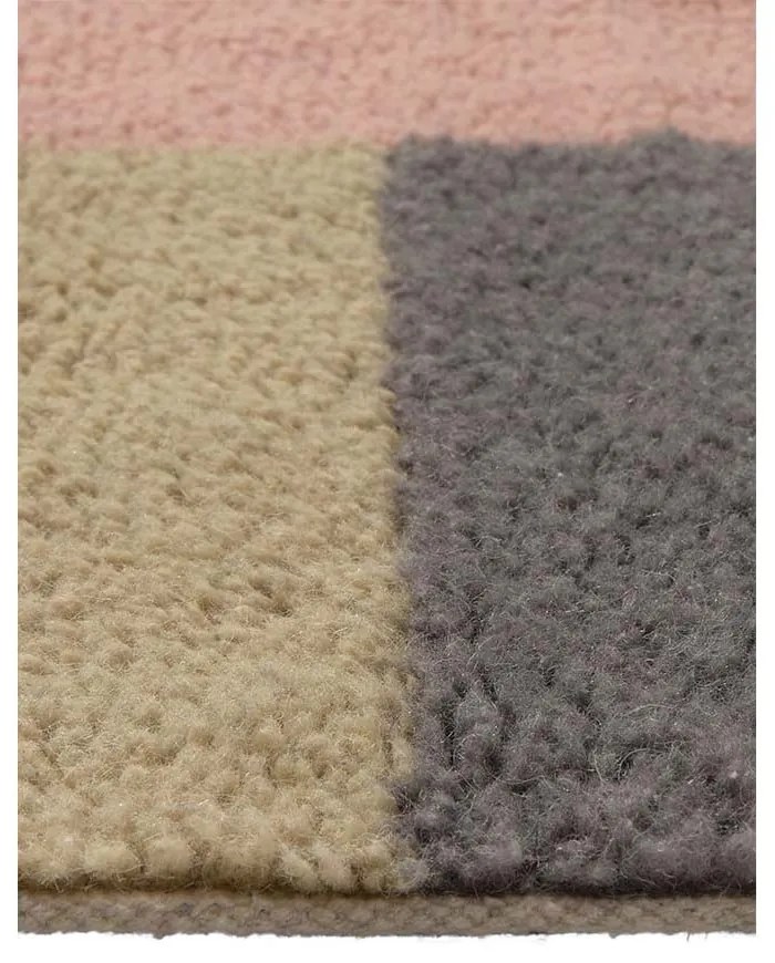 Wełniany chodnik tkany ręcznie 80x230 cm Chroma Dusty Pink – Lorena Canals