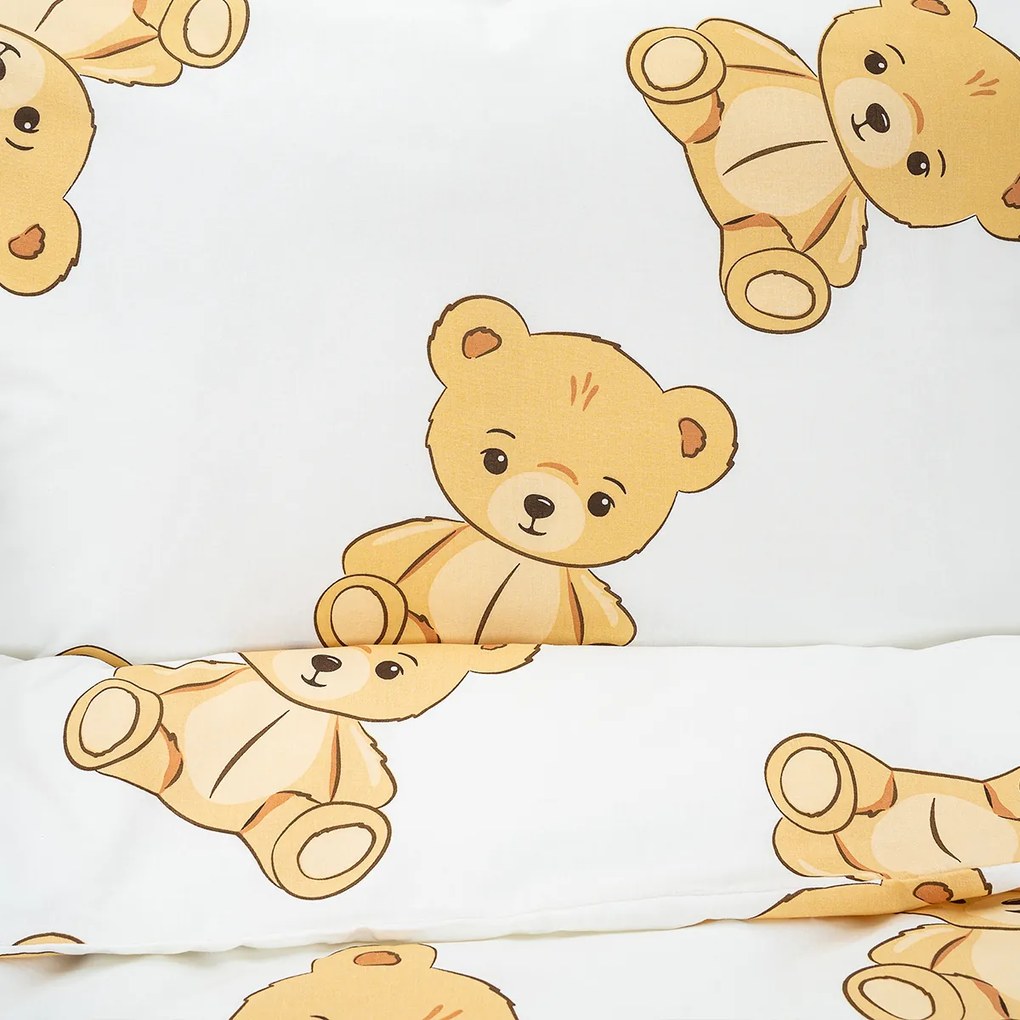 4Home Dziecięca pościel bawełniana do łóżeczka Teddies, 100 x 135 cm, 40 x 60 cm, 100 x 135 cm, 40 x 60 cm