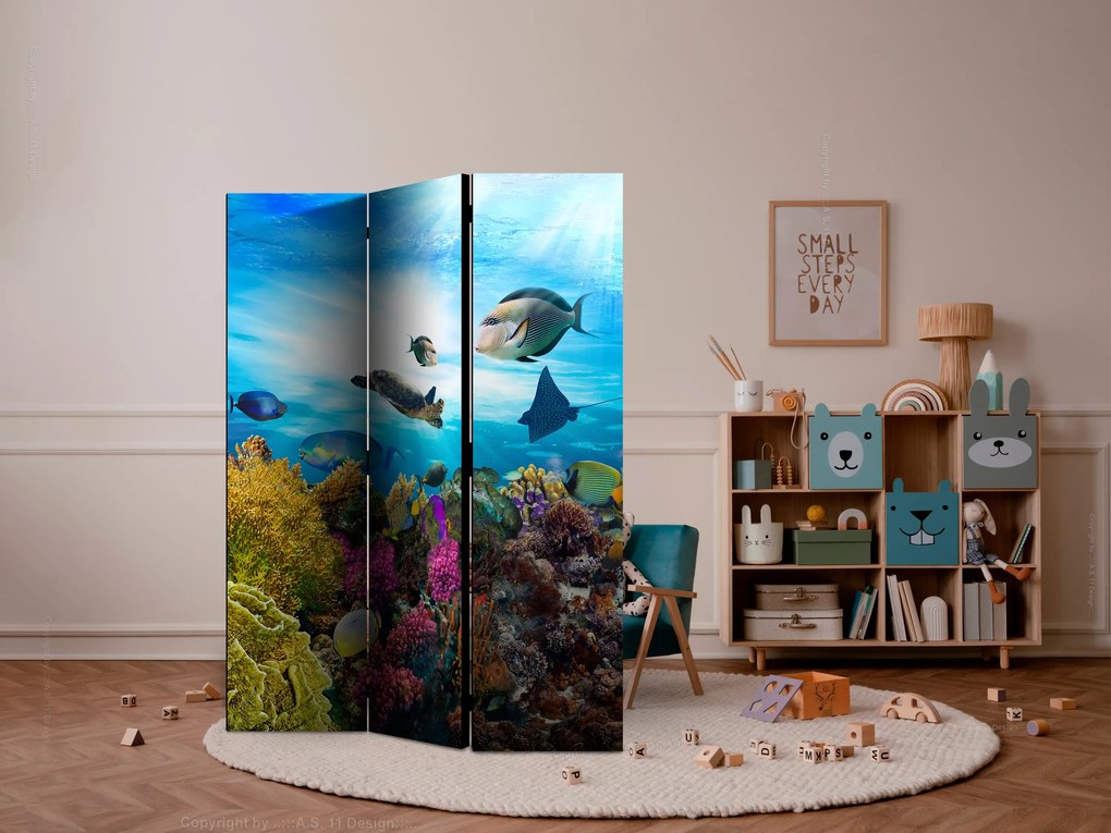 Parawan jednostronny Pejzaże 135x172 cm 3-częściowy wielokolorowy ARTGEIST B