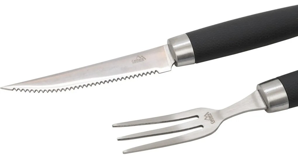 Cattara Sztućce stekowe do grillowania Shark, 24 cm