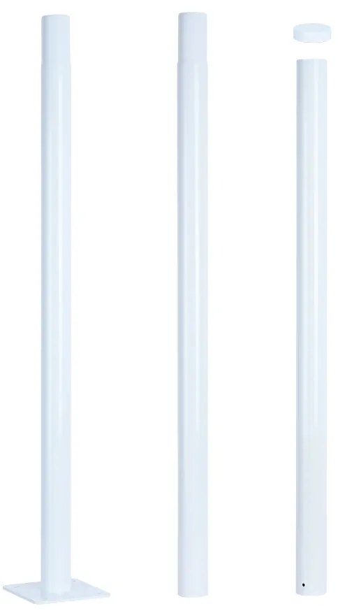 Brilagi - Metalowy słup oświetleniowy URBAN 3 m, biały, z tyczą