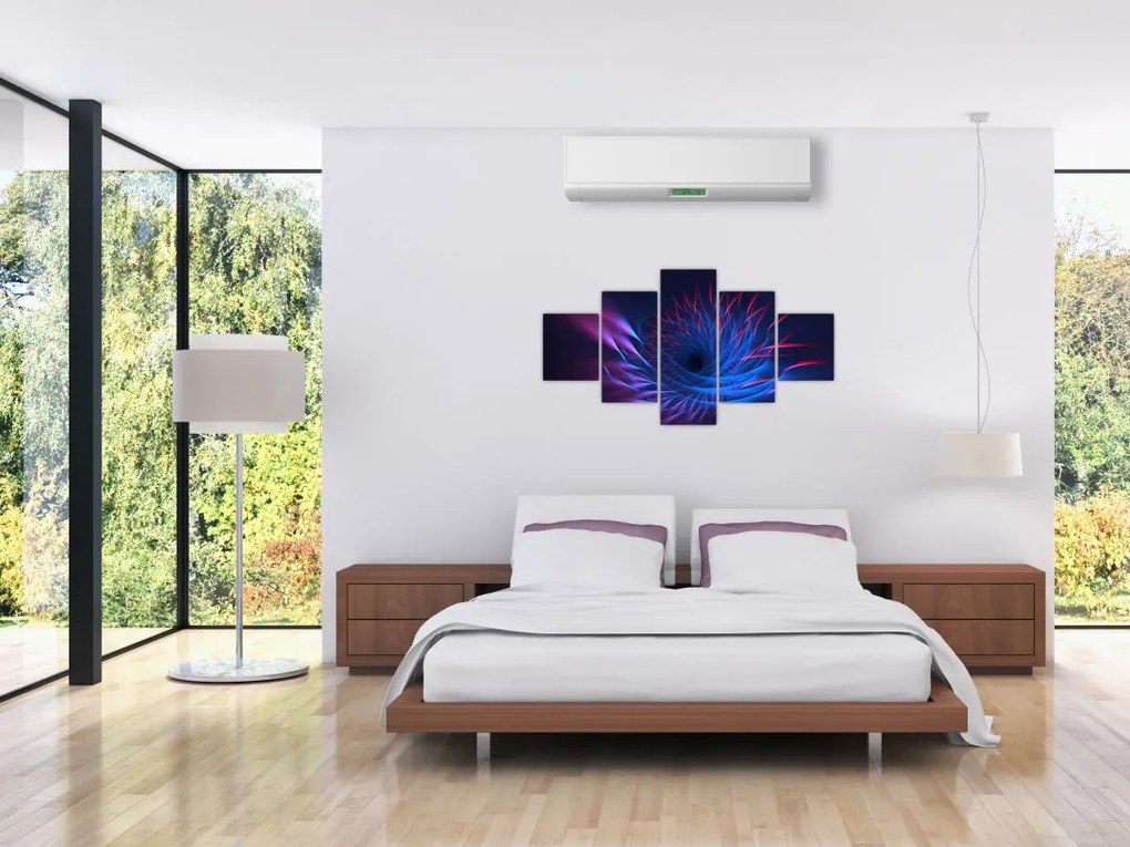 Obraz - abstrakcja kwiatu (125x70 cm)